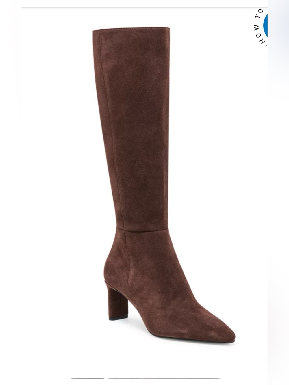 Dolce Vita Brown Suede Over-the-Knee Block Heel Boot